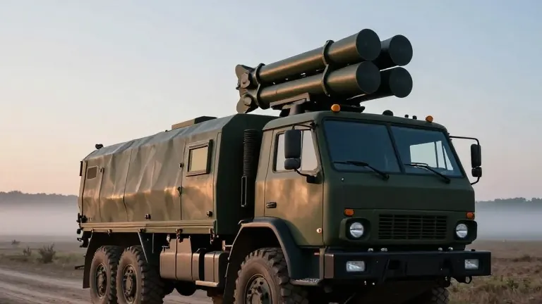 Illustration for: Ukraine mounts Hellfire missiles on trucks to down 21 Russian drones